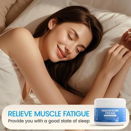 Magnesium Cream for Sleep: Magnesium Lotion Easily Absorbed by Muscles Long Lasting Moisturizing 90g/3.17oz