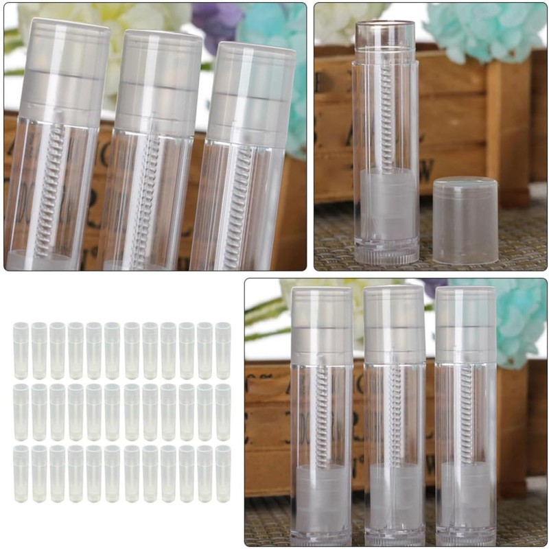 Envase de Bálsamo Labial Rellenable 5g Pp Pet 60 Piezas