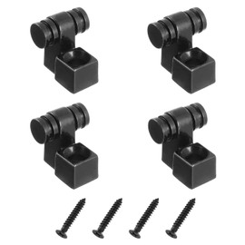 HUAREW Guitar Roller String Trees Retainer String Guides for Electric Guitar Bass with Screw Pack of 4 (Black)