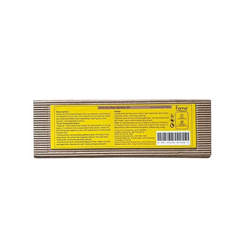 Generic Activity Heat Keratin Oil (contains 6 bottles of 5ml
