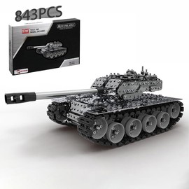 BYTEWAR Articulable 3D Metal Tank Puzzle Set - 843 Piece Erector Set for Adults and Boys - Perfect Christmas Birthday Gift…