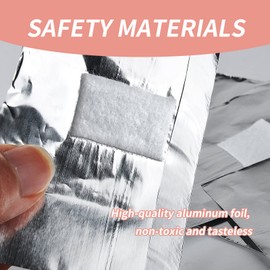 100Pcs Nail Soak off Foil Wraps for Soak off Gel Polish Dip Powder Acrylic Powder Remover Nail Foils Soak off With 1.18inch Pre-attached Lint Free Cotton Pad Remove Gel Nails Polish at Home