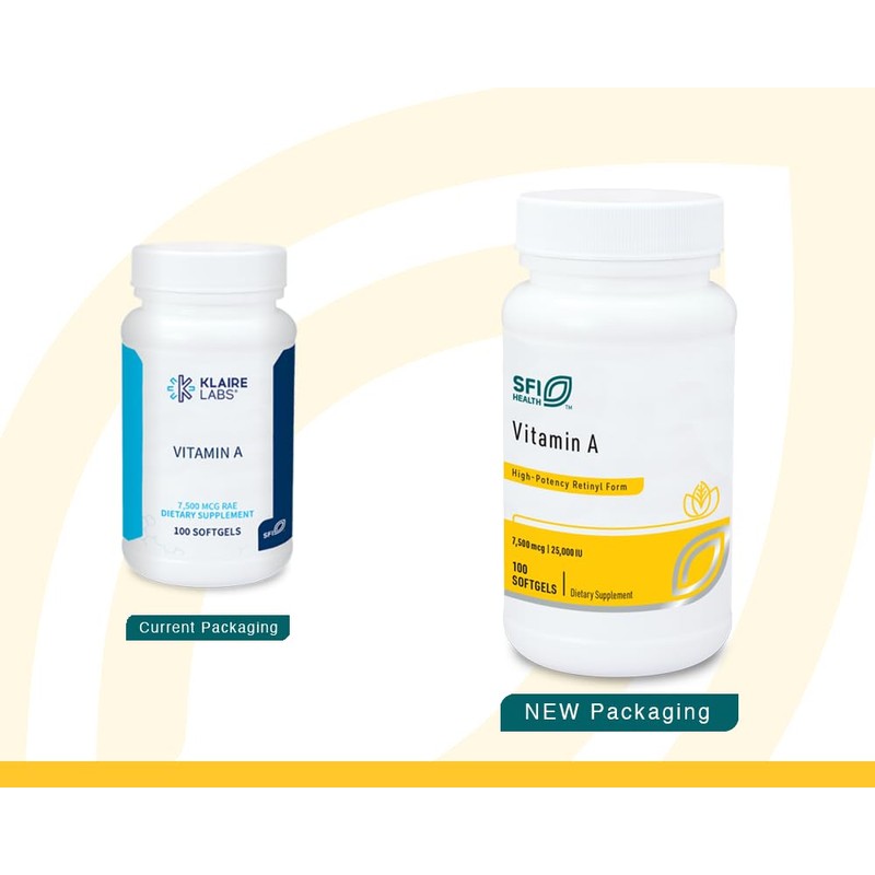Klaire Labs SFI Health Vitamin A - High Potency 25000