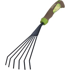 AMES 1985350 Hand Rake with Ergo Gel Grip, 11-Inch, Brown