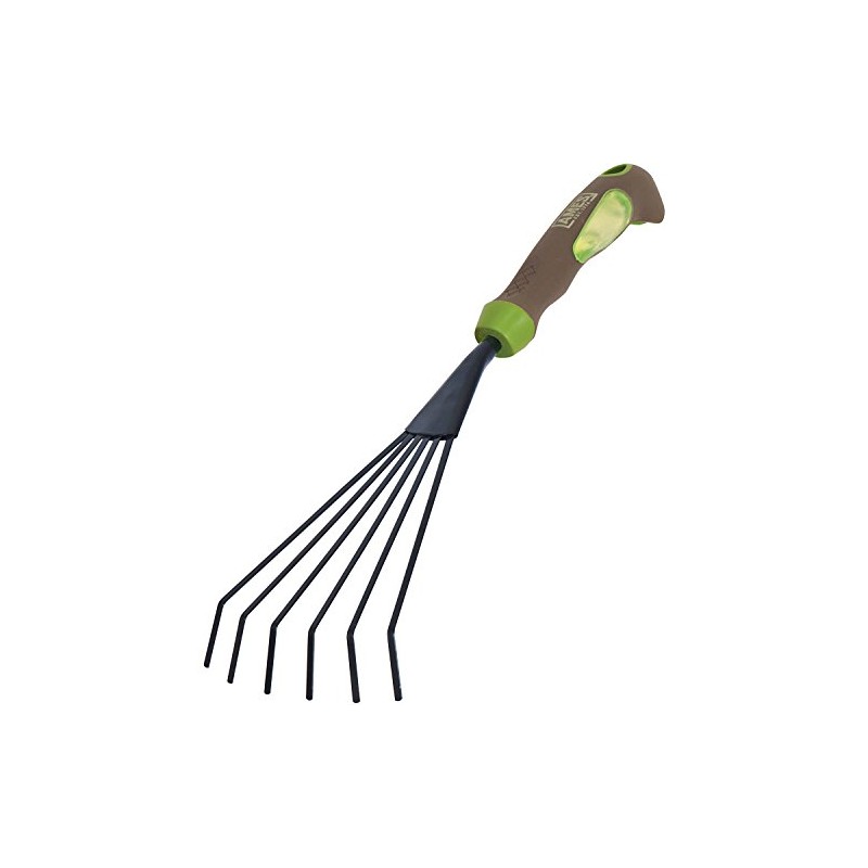 AMES 1985350 Hand Rake with Ergo Gel Grip, 11-Inch, Brown