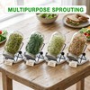 4 Large 1000ML Wide Mouth Mason Jar Sprouting Kit, with