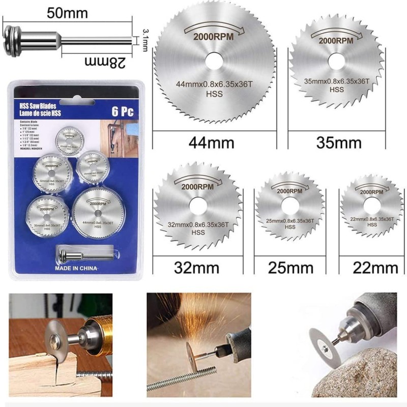 2 Sets Cutting Discs for Dremel Rotary Tool Diamond Cutting