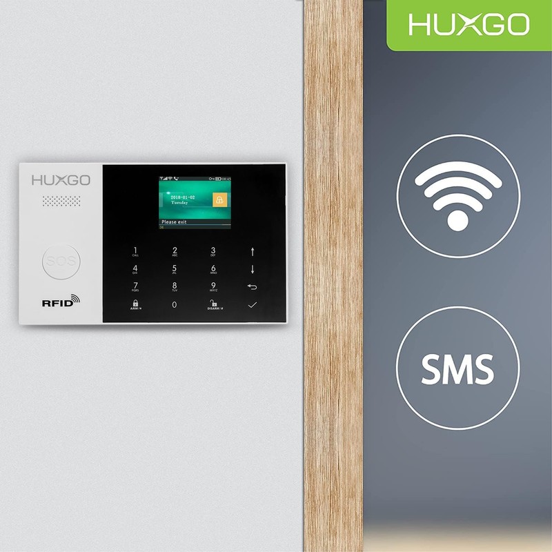 HUXGO® Control Panel of Alarm System HXA003 4G with WiFi