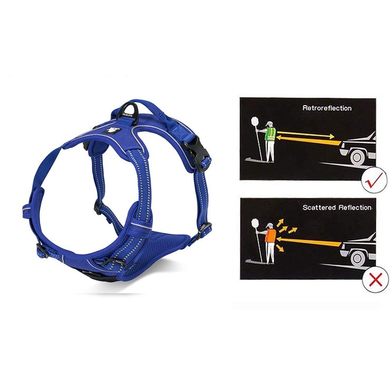 MOKCCI Truelove Soft Front Dog Harness .Reflective No Pull Harness