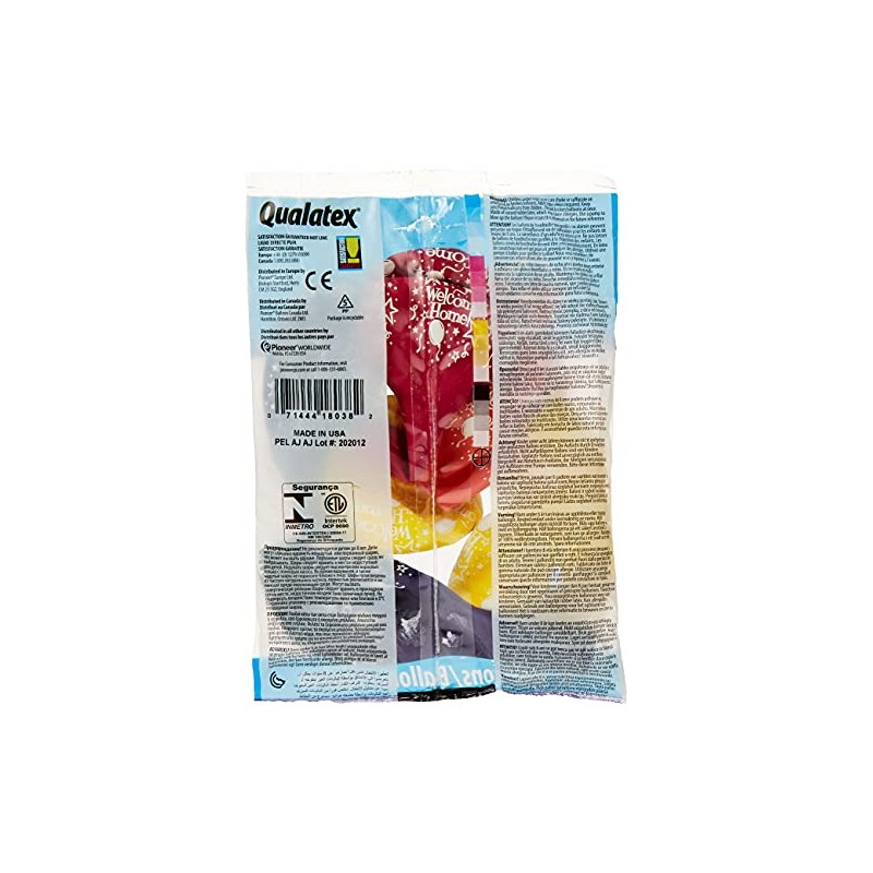 Qualatex 18038 Balloons, Assorted, 11-Inch