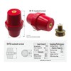 LBY 2pcs Busbar Insulator, SM-76 Polyester Standoff Insulators with Screw(M10),