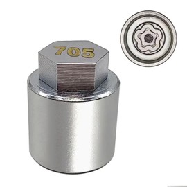 JEUCLEL JL 705 for 27mm Nuts, Jeep (JL) Dodge Wheel Lock Nut Removal Tool, Anti-Theft Lug Nut Socket Adapter
