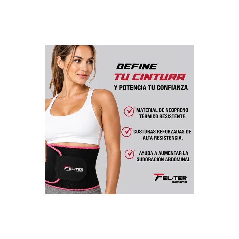 Faja Térmica Reductora Neopreno Felter Fitness