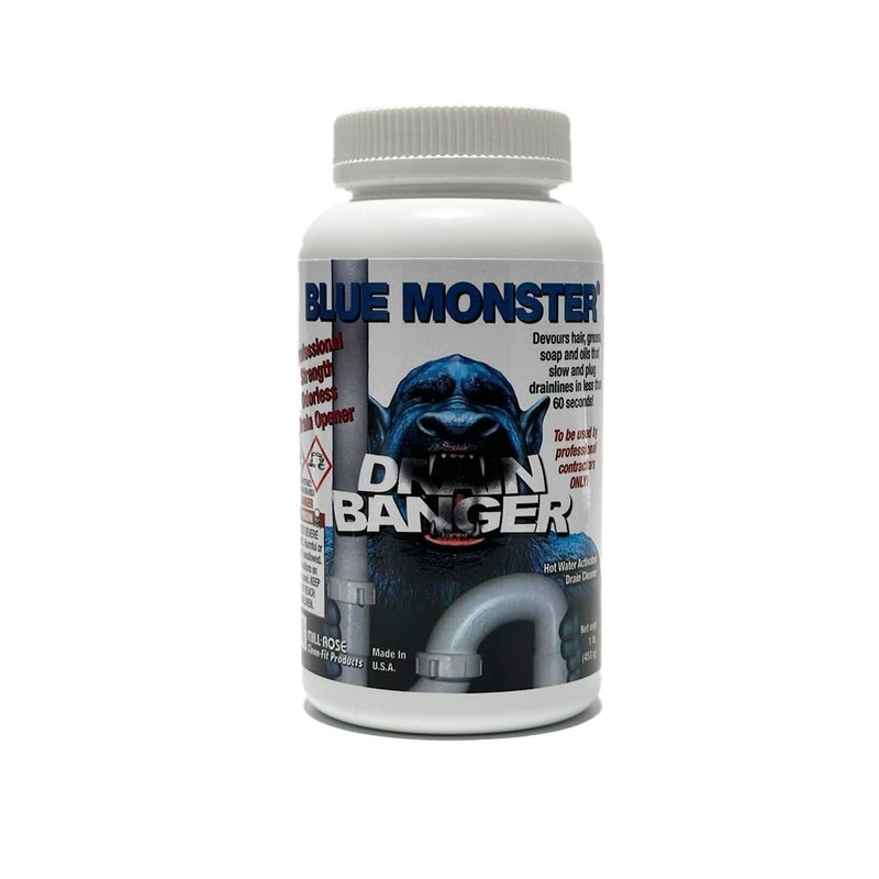 Set of 2 Blue Monster Drain Banger Drain Cleaner