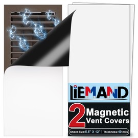 Powerful Magnetic Vent Covers,5.5 "X 12"Register Vent Cover for Home and RV, HVAC Iron Registers，Strong and Well-Fitting Floor Vent Covers/Air Vent Covers/Ceiling Vent Covers,2Pack