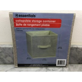 Essentials NEW Convenience Pieces Foldable Storage Cubes  With Handle Beige-10.5-11-