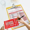 PUNCHMAN 30 Pack Red DOT Annual Vehicle Inspection Stickers -
