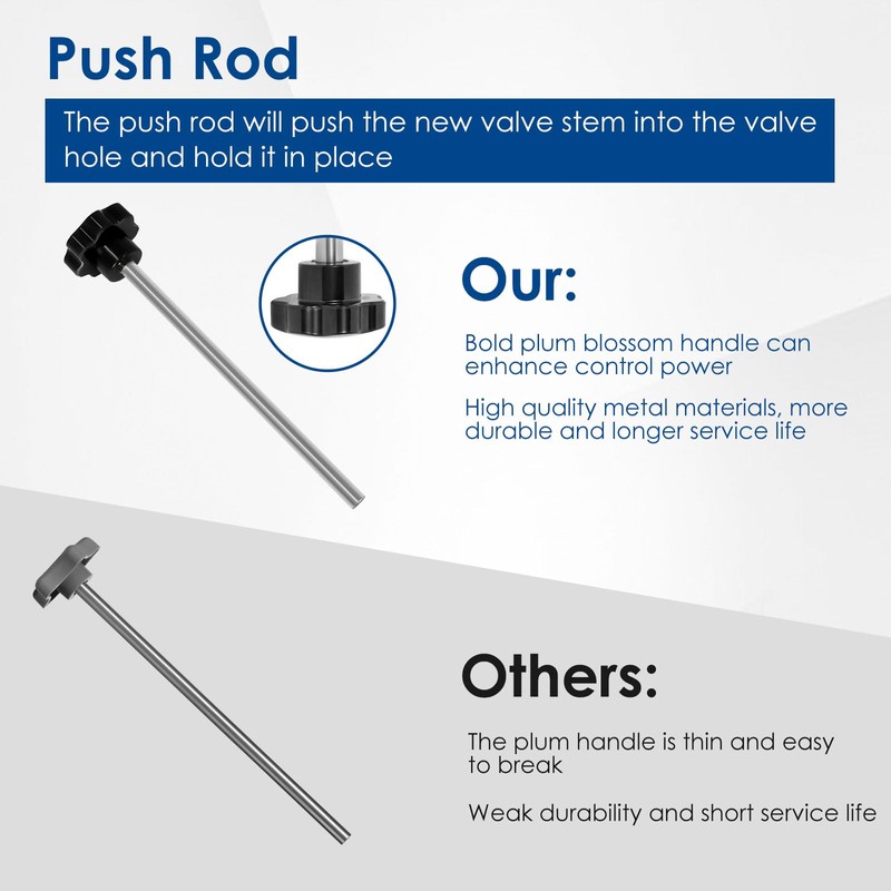Quick Change Tire Valve Tool Kit, 4-Way Tire Valve Stem