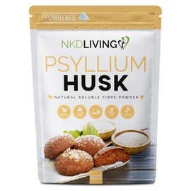 NKD Living Psyllium Husk Powder (500g) | Tested for Heavy Metals, Micro-Organisms and Over 500 Pesticides (500g)