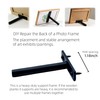2Pcs Metal Picture Stands with Easel Back for Picture Frame