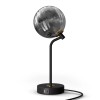 HYMELA Glass Table Lamp 3-Way Dimmable Bedroom Globe Desk Light