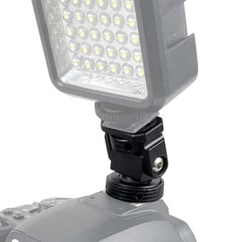 CS PRIORITY DSLR Camera Adjustable Monitor Mount with Cold Shoe Mount 1/4" Screw Monitor Mount Compatible with Hero 13 12 11 Cameras (Type A, Black)