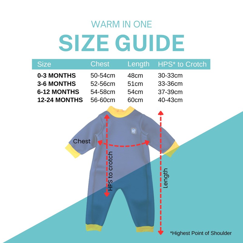 Splash About Warm in One Fleece Lined Wetsuit Navt Yellow