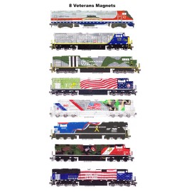 Veterans locomotives 8 magnets by Andy Fletcher