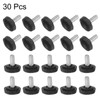uxcell 30pcs M4 x 10mm Metric Male Thread Knurled Knobs,