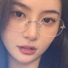 [88flix] Rimless Glasses, Korea, Blue Light Cut Date, Women's, Rimless,