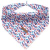 Lionheart Glory American Flag Washable Soft Dog Scarf, Square Adjustable