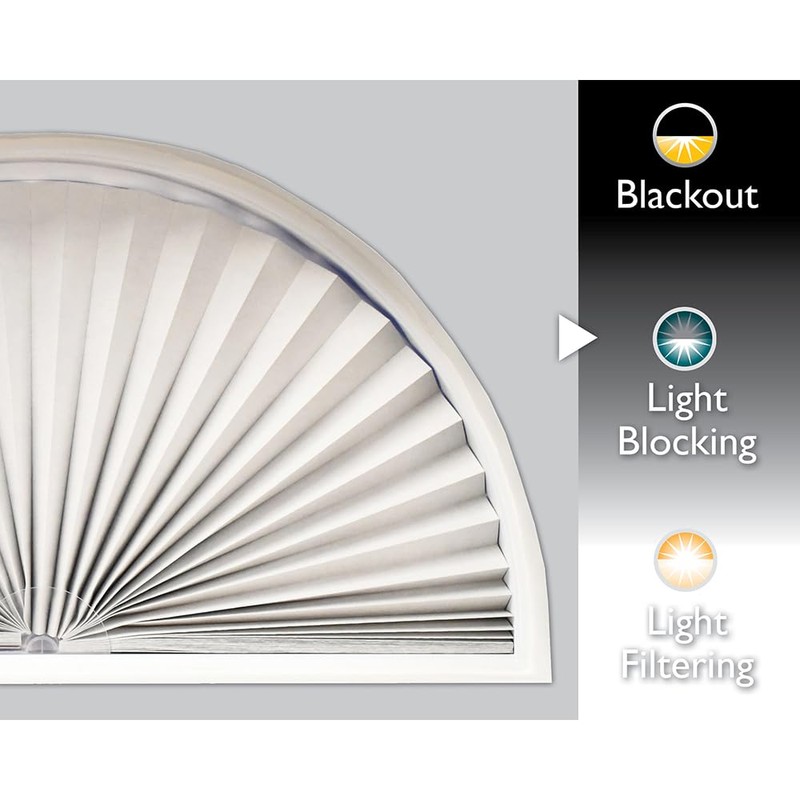 Redi Shade No Tools Original Arch Light Blocking Pleated Fabric
