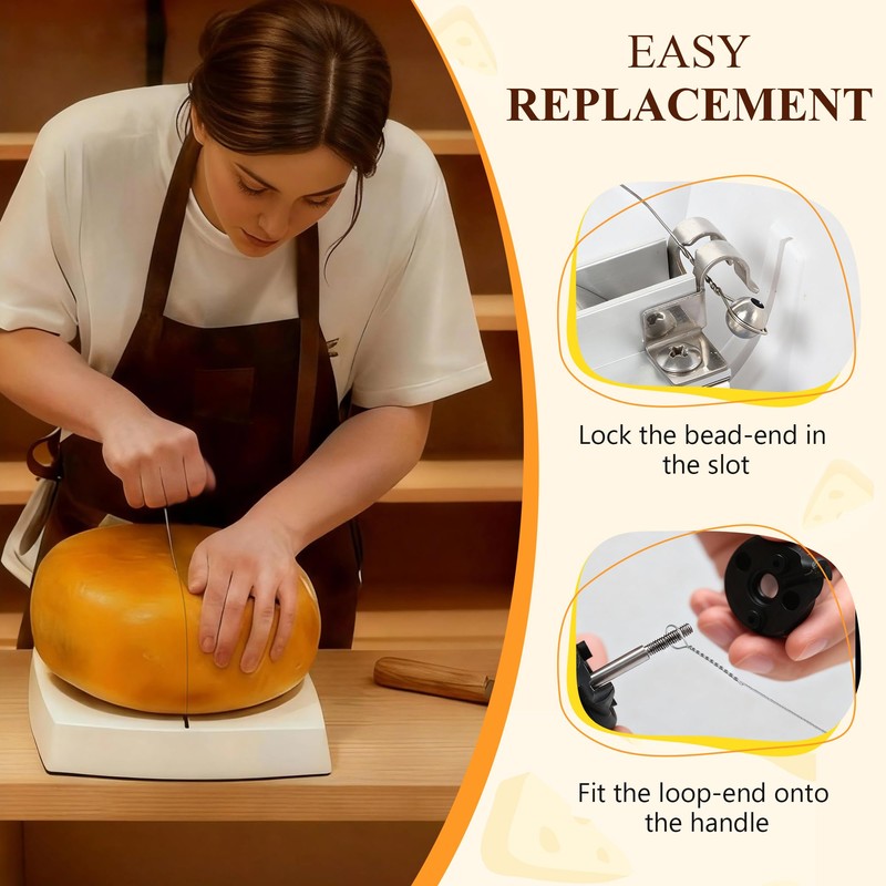 Cheese Cutting Wires Compatible with Boska Cheese Commander Pro/Pro+,6 Pc