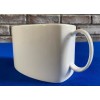 Unmarked Creamer Pitcher with Handle, White Bone China Milk Pitcher