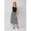 Viscose Midi Skirt with Pockets and Drawstring, black, 36