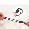 TENOC Silicone Cable Ties 10 Pcs Black Reusable Cable Holder
