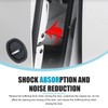 CyperFair 4 PCS Car Door Latch Lock Cover, Silicone Shock