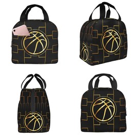 Lunch Bag, Insulated, Basketball, Basketball, Basketball, Bento Bag, Insulated, Waterproof, Leak Proof, Large Capacity, Large Capacity, Bento Bag, Handbag, Kids, Men's, Women's, Tote Bag, Handbag,