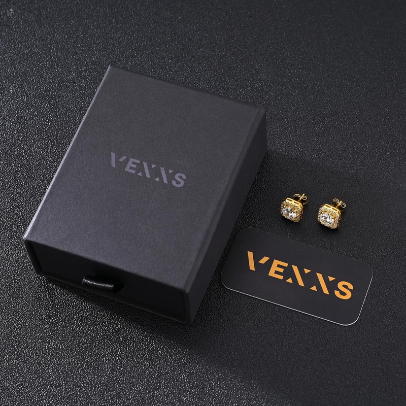 VEXXS 925 Sterling Silver Stud Earrings3