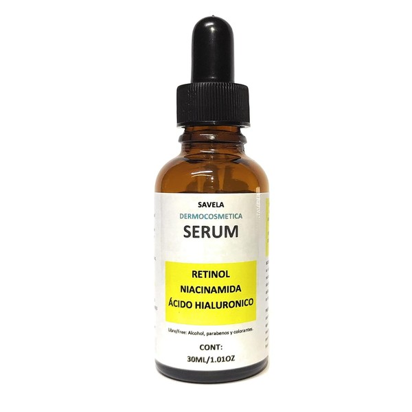Serum Facial Retinol, Niacinamida y cido Hialuronico 30ml, - Producto