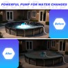 Pool Cover Pump with Lights, Above Ground Sump Pump Submersible,