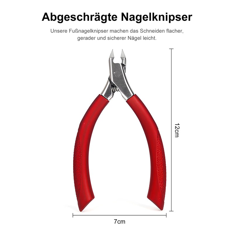 Nail Scissors for Deep Thick Ingrown Toenails and Fingernails, Stainless