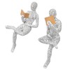 Women Thinker Statue Unique Resin Pulp Reading Women Figurine Decor