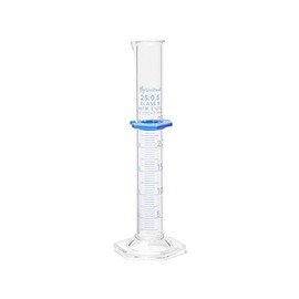 United Scientific™ (UNCYLNGB-25) 25mL Graduated Cylinder, Borosilicate 3.3 Glass, Double Metric Scale, Class B, Pack of 2