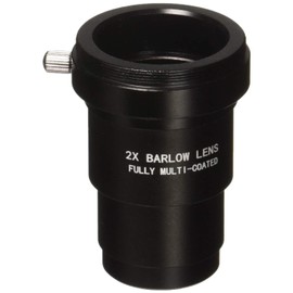 Gosky 1.5" 2x Fully Blackened Metal Barlow Lens and Camera T Adapter for Telescope Eyepiece - Compatible with 1.25" Filters - Also for Astronomical Photography - Coated