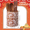 Kathfly Talavera Utensil Holder 6" Large Ceramic Mexican Kitchen Utensil