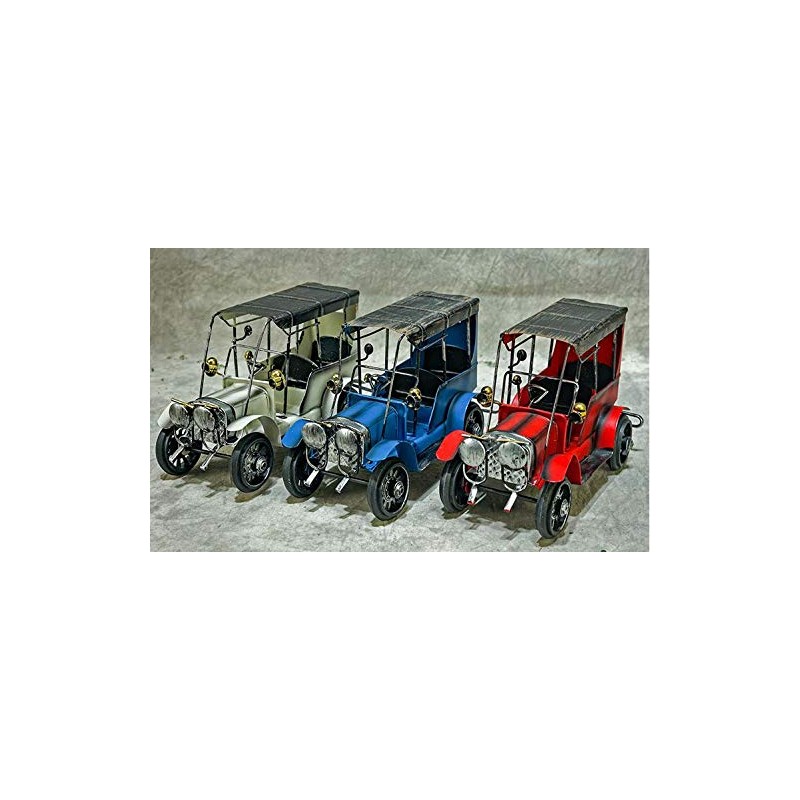 Ansimple Tin Style Classic Car Miniature Antique Retro Decoration Display