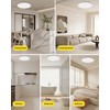 1Pack 20 Inch Remote Control Dimmable Large LED Flush Mount