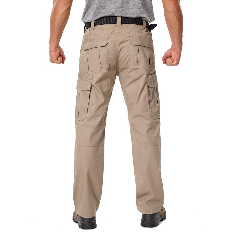 NAVEKULL Men's Flexible Work Pants Stretch Ripstop Utility Cargo Pants