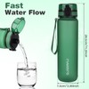 Gobravio Water Bottle 1l, Drinking Bottle BPA Free, Sports Bottle